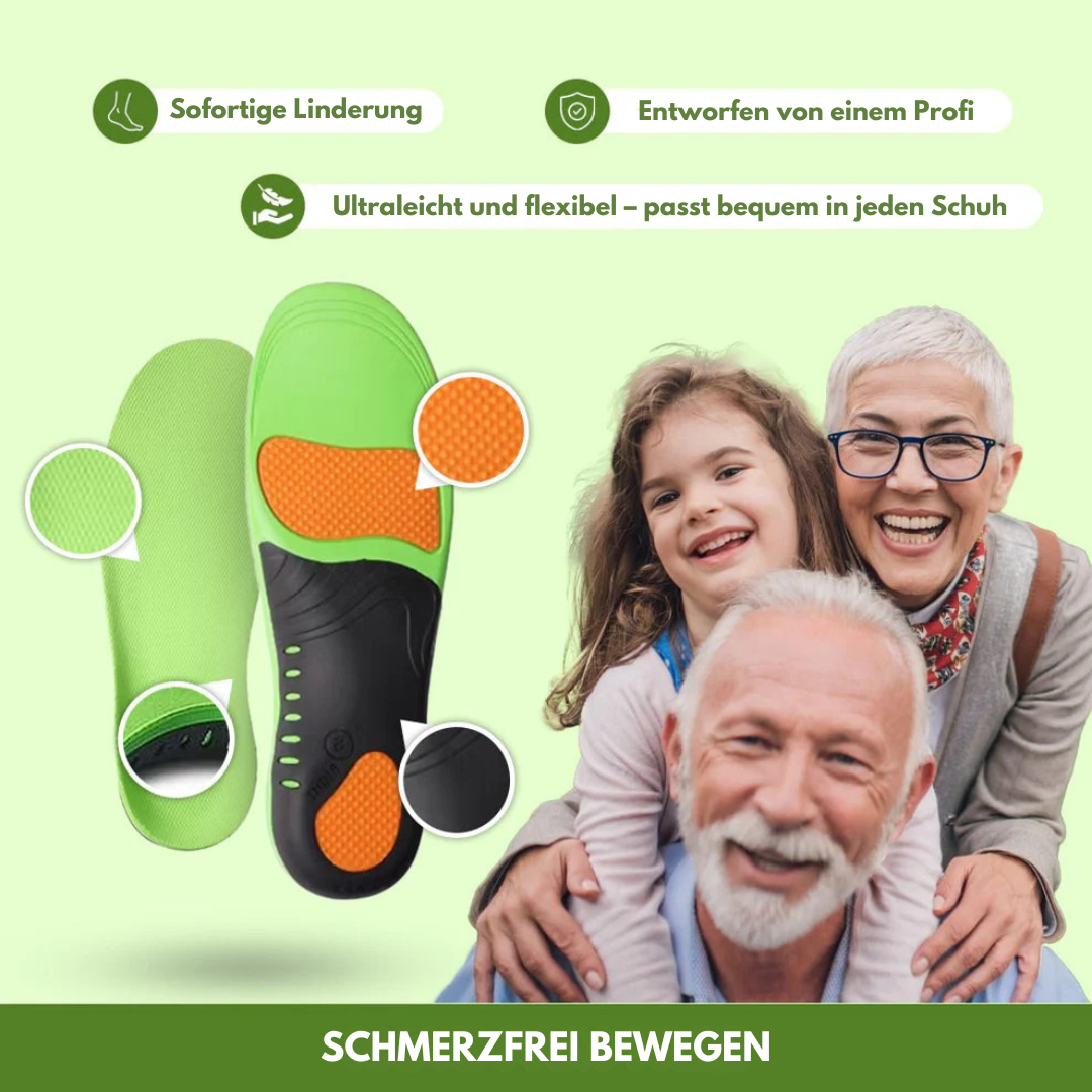 Ease Steps – Orthopädische Einlegesohlen, schmerzlindernd und stoßdämpfend
